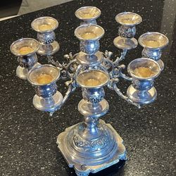 Vintage Silver Plated Candelabra 