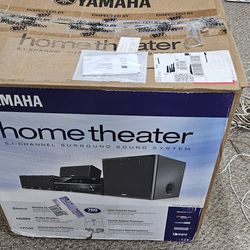 Yamaha 5.1 Home theater System - 5 Speakers, Sub Woofer, Receiver 