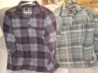 Mens John Wayne half zip pullovers 5$ each