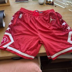 New Without Tags All Star Game Shorts XL red 