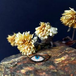 Evil Eyes Ring Size 10