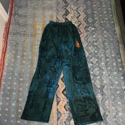 Blue Balenciaga Skater Graffiti Sweatpants Size Small