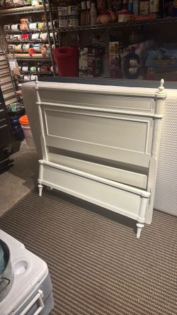 Twin bed frame with mattress
