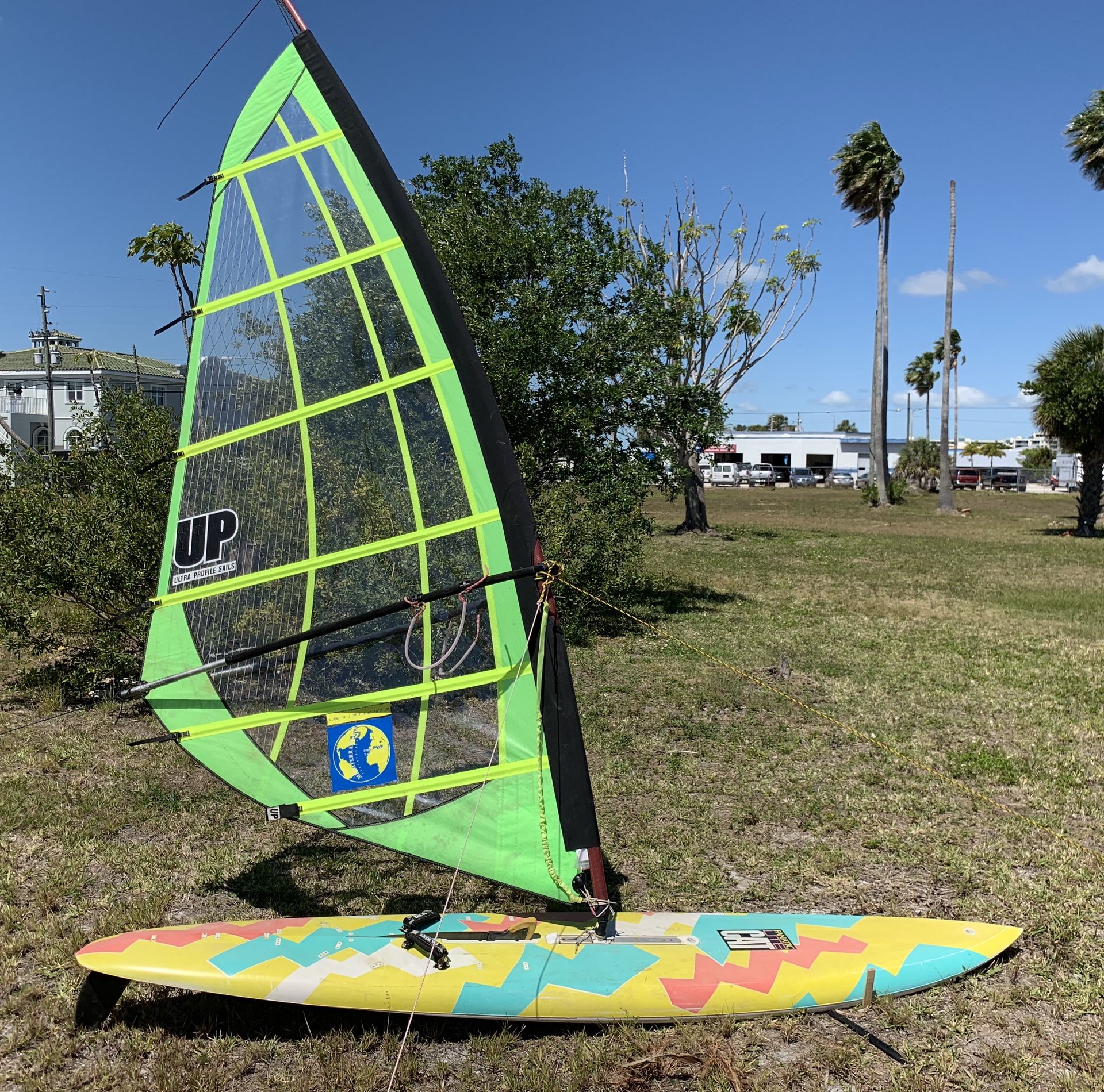 Complete Windsurfing setup beginner thru advanced Fanatic Ultra Lite Cat