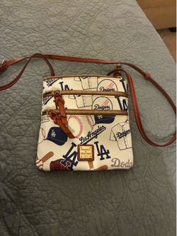 Los Angeles Dodgers Dooney & Bourke Game Day Triple Triple - Zip Crossbody Purse