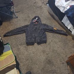 Black Camo Bape Zip Up 