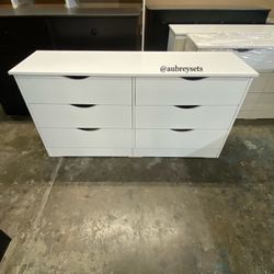White 6 Drawer Dresser 
