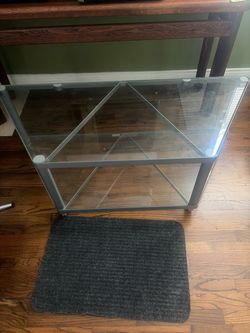 Glass TV Stand - 2 tier