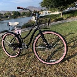 New Beautiful 🌸 Beach Cruiser Ladies Women’s Girls Bike Bicycle 26” Tires Standard Size Comfortable
