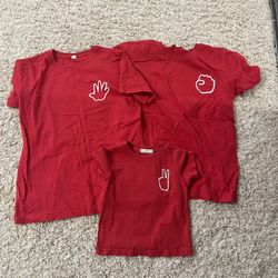 Mom and dad, children's clothes. Family clothes