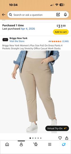 Dress Pants - Tan - New. 18 Plus Size