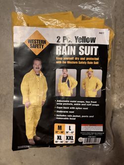 Western Safety Yellow Rain Suit – NEW 