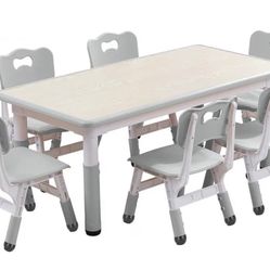 NEW! Kids Activity Table with 6 Chairs