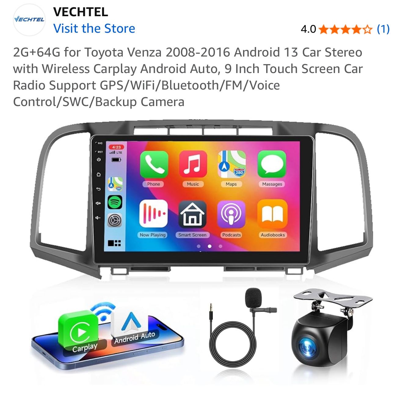 Toyota Venza Car Play 