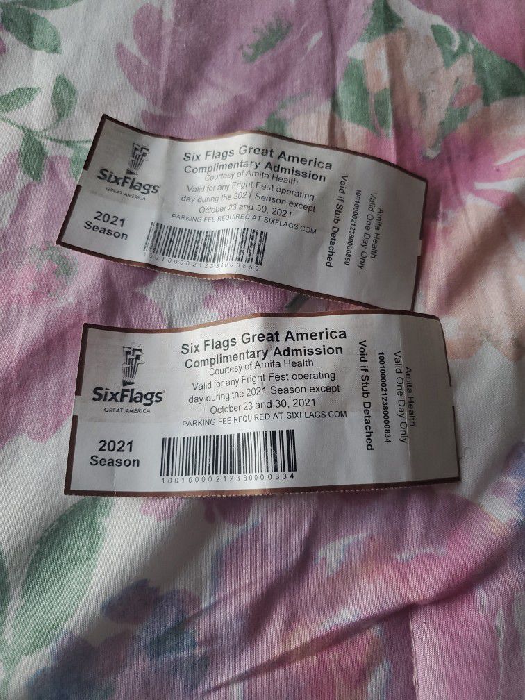 Six Flags Tickets 2 For 20 Dollars