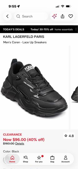 Karl Lagerfeld Paris Men's Coren Lace Up Sneakers