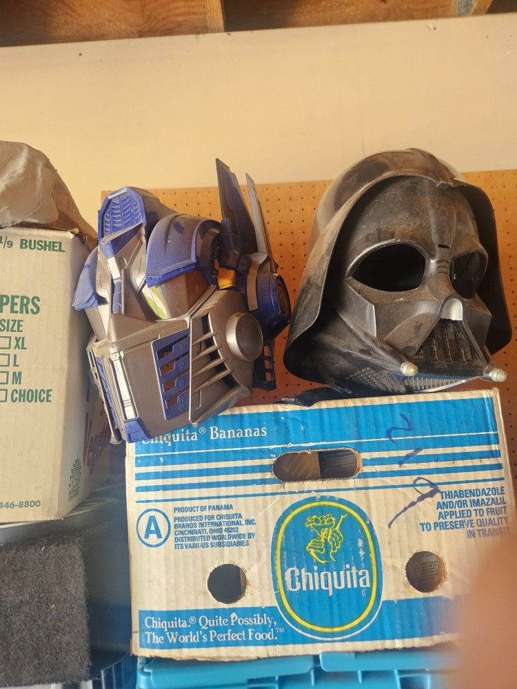 Darth Vader and Optimis Prime Mask