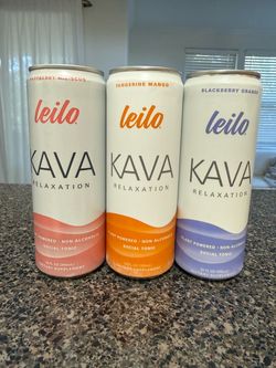 Leilo Kava Canned Drinks - Social Tonic & N/A Alcohol Alternative