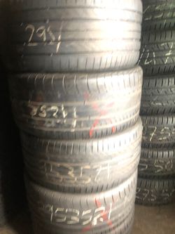 Used set 295/35/21 Continental good condition $300 for 4 tires .