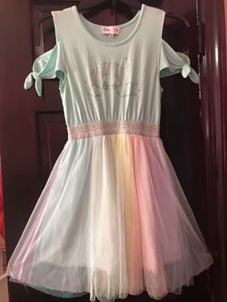 Rainbow dress size 12