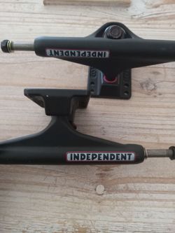 Independent 159 Skateboard Trucks Stage 11 Black Red bushings New