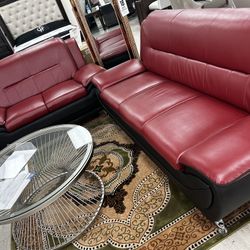Leather  Couch 