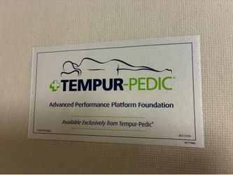 FREE Tempur-Pedic King Size Platform