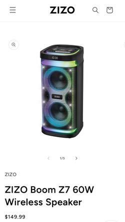 Moving Sale!! ZIZO Boom  Wireless Bluetooth Party Speaker
