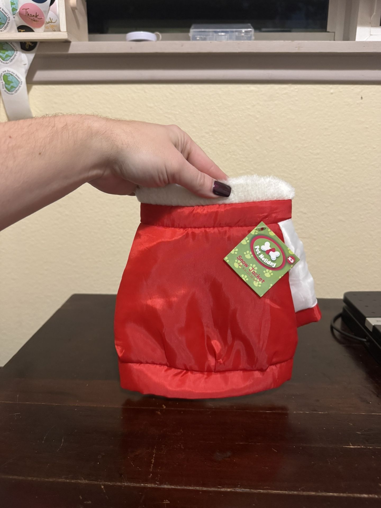 Dog Snow Jacket Size XS NWT Red