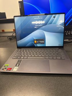 Lenovo - Slim Pro 7 14" 9OHz 2.5K Touch-Screen Laptop -AMD Ryzen 7 7735HS - NVIDIA GeForce RTX 3050 with 16GB Memory - 512GB SSD - Storm Grey