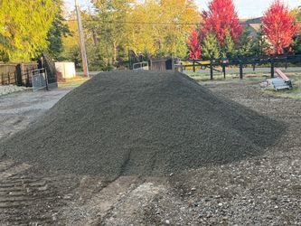 12 yards - driveway gravel (crushed rock) size: 5/8” minus