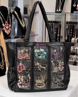 Paparazzi Bling Bag 18-Pocket Jewelry Display Tote – Like New