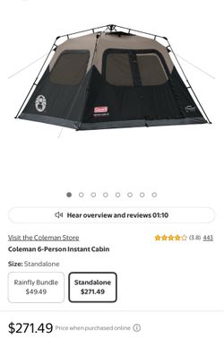 Coleman 6 Person Instant Tent