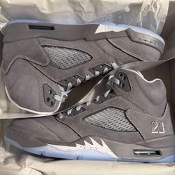 Air Jordan 5 Retro Wolf Grey Size 11
