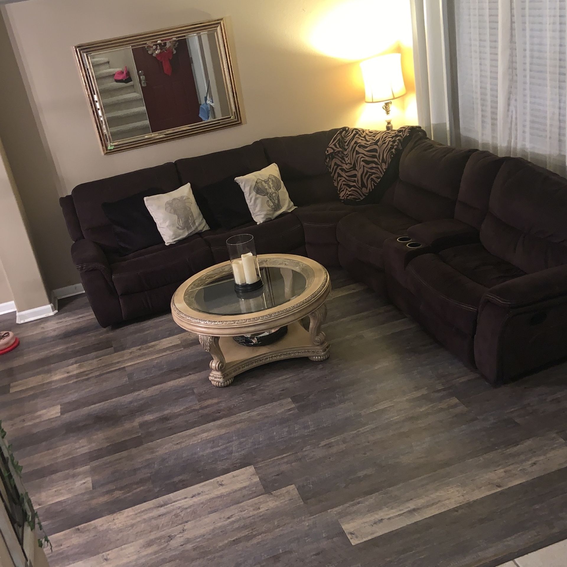 Brown sectional couch for Sale in Modesto, CA OfferUp