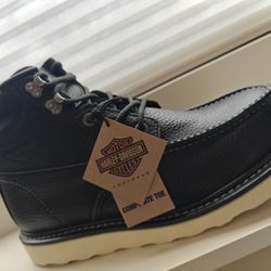 Harley-Davidson Leather Riding Boots With Steel Toe Size 11