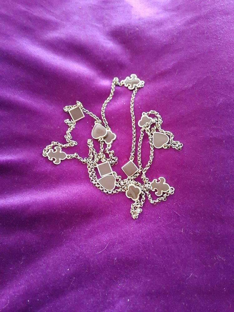 Long Chain With deck of Card Symbols
