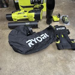 RYOBI 40V HP Brushless 100 MPH 600 CFM Cordless Leaf Blower/Mulcher/Vacuum