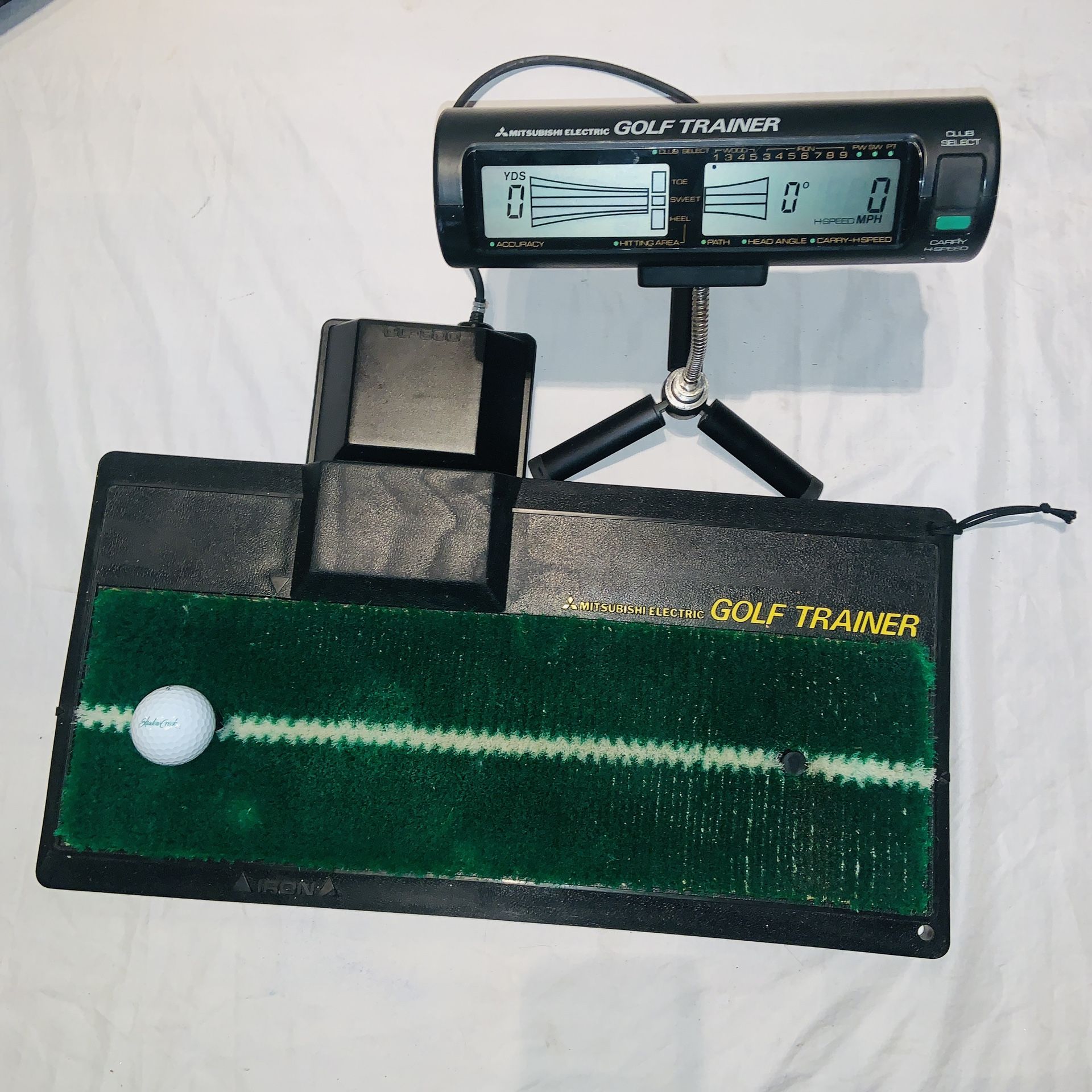 三菱 GOLF TRAINER GL-500 ゴルフトレーナー 通電確認済 Vintage Mitsubishi GL 500 Electric Indoor Golf Trainer With