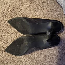Gently Used Black  Heels 