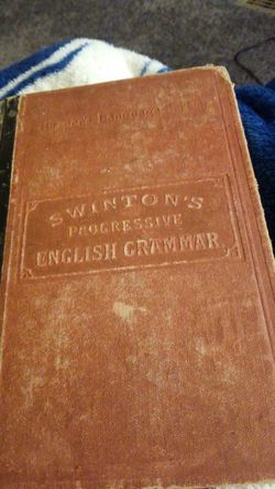 Antique Swinton's Progressive English Grammer 1874