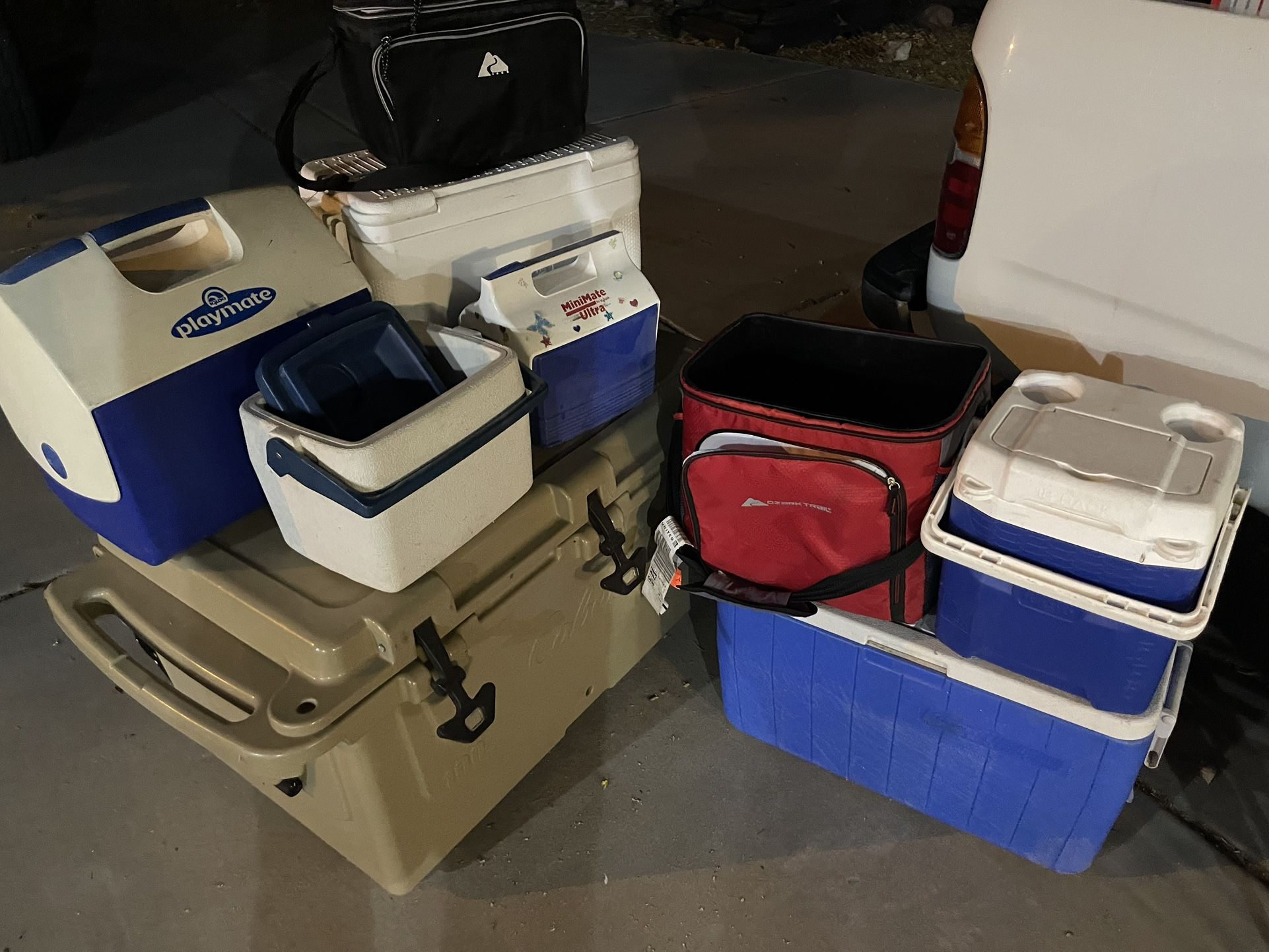 Coolers, Hard And Soft, Priced From $10-$75