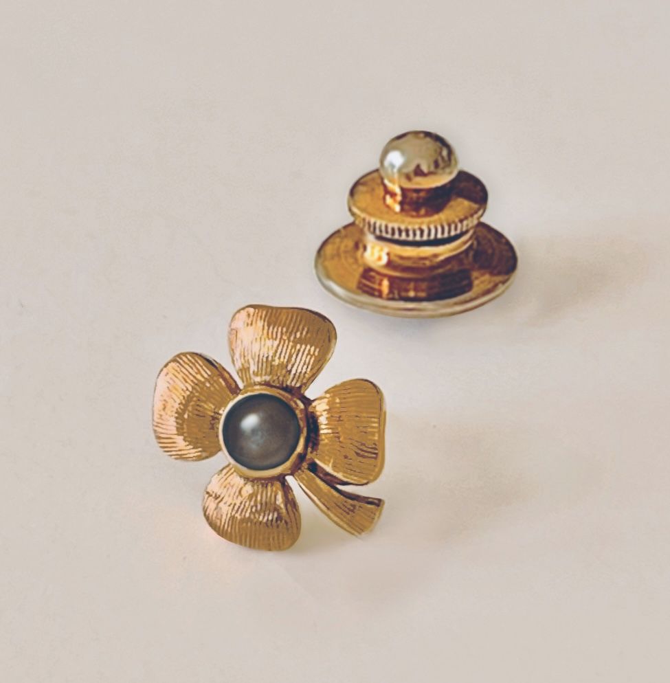 Solid 14K Gold 4-Leaf Clover Tie/Lapel Pin