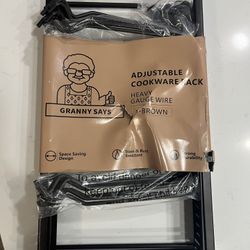 New Never Used Metal Adjustable Cookware Storage Rack