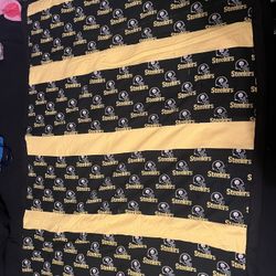 homemade steelers blanket