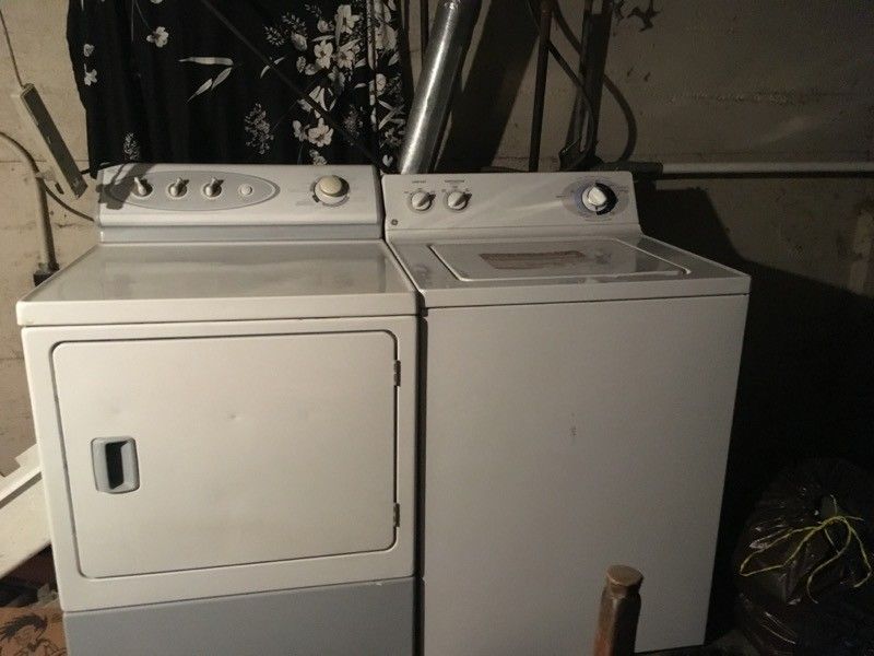 GE washer AMANA dryer