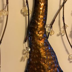 Metal Hanging Tree With Beads 