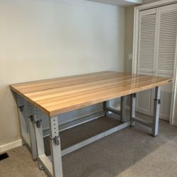 Seville Classics UltraHD Height Adjustable Workbench, 72” W x 25” D - [2 Available @ $450 each)
