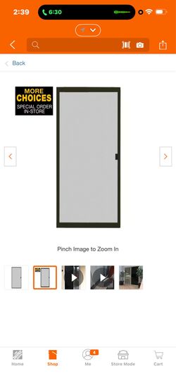 Adjustable Fit Gray Steel Sliding Patio Screen Door by Unique Home Designs