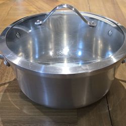Calphalon Premier Stainless Steel 6.5 qt Stock Pot w/Lid 8706-2 Cooking Kitchen